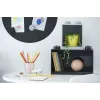 room copenhagen LEGO Brick Shelf 8+4 Melns — modulārs sienas plaukts ar 2 līmeņiem