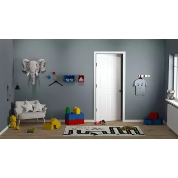 Shelf Room Copenhagen LEGO Brick Shelf 8+4 sarkans, 2 plaukti