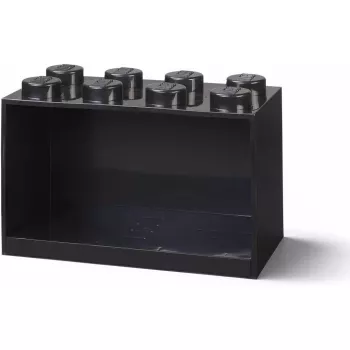 Room Copenhagen LEGO Brick 8 Shelf melns, modulārs displeja plauktu bloks