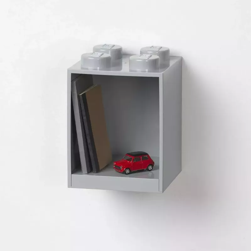 Plaukts Room Copenhagen LEGO Brick 4-plauktu gaiši pelēks no room copenhagen, modelis 41141740