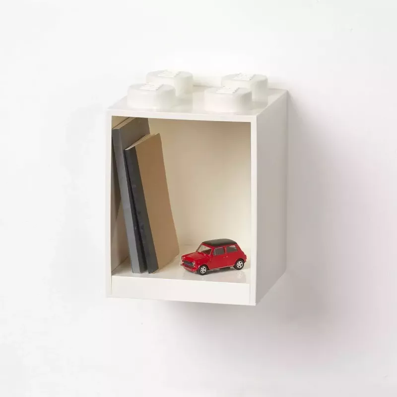room copenhagen plaukts Room Copenhagen LEGO Brick 4 plaukts balts 41141735 – pie sienas stiprināms LEGO saderīgs vitrīnas plaukts