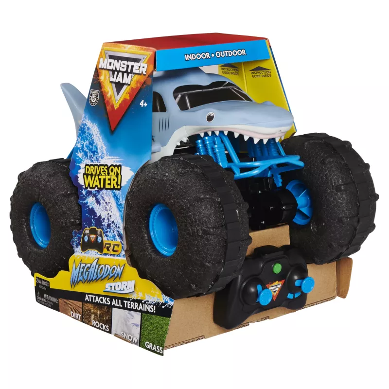 Monster Jam, Oficiālais Megalodon STORM visurgājēja tālvadības monsteru kravas automobilis, mērogā 1:15