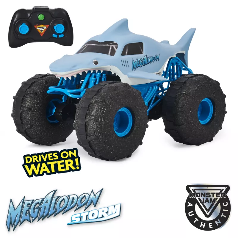 Monster Jam, Oficiālais Megalodon STORM visurgājēja tālvadības monsteru kravas automobilis, mērogā 1:15
