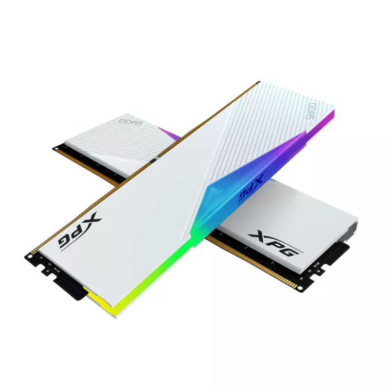 DIMM 64 GB DDR5-6400 (2x 32 GB) Dual-Kit, Arbeitsspeicher weiß, AX5U6400C3232G-DCLARWH, Lancer RGB, INTEL XMP