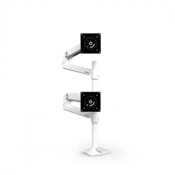 ERGOTRON LX Dual Stacking Arm, Tall Pole (balts)