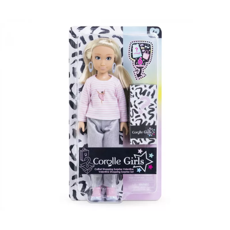 Corolle Valentine Shopping Surprise Set, modes lelle, sieviešu, 4 gadi, zēns/meitene, 280 mm, 215 g