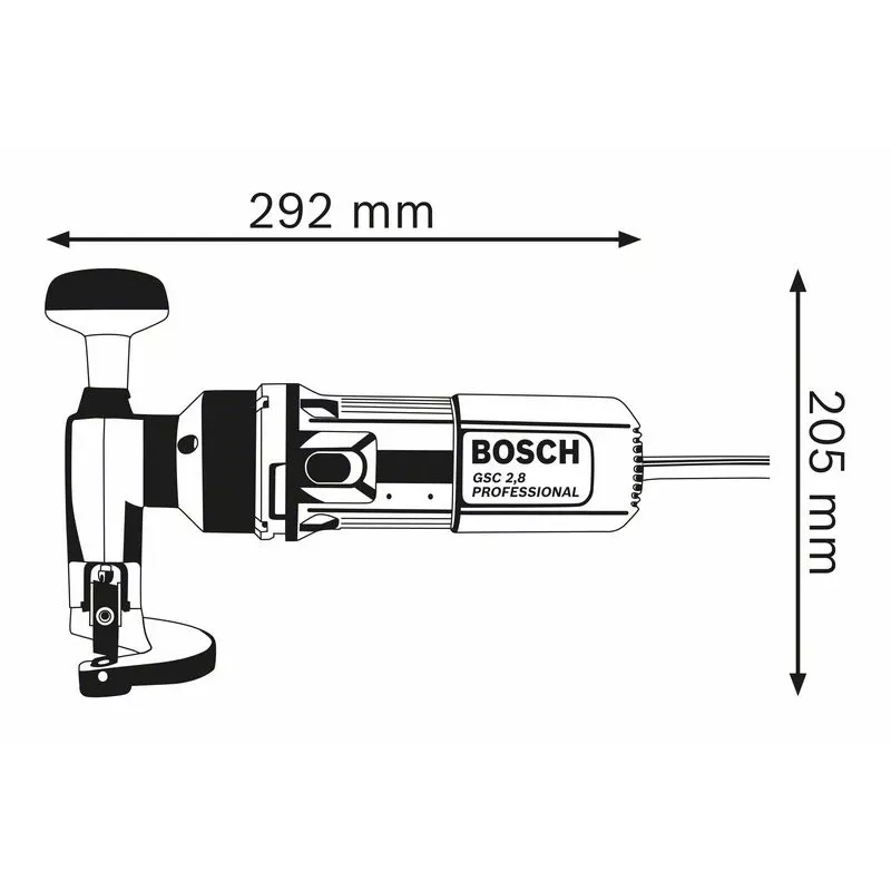 Bosch 0 601 506 103 lokšņu griezējs/šķēres 2400 spm 500 W