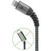 Lightning kabelis Wentronic 49267 0,5 m melns pelēks