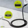 Lightning kabelis Wentronic 49267 0,5 m melns pelēks
