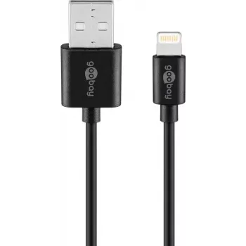 Goobay Lightning USB uzlādes un sinhronizācijas kabelis 1 m Lightning USB A CE MFi