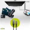 USB kabelis Wentronic 49282 USB 2.0 1 m Micro-USB B USB A Melns Pelēks