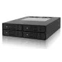 ICYDOCK ToughArmor pilnībā metāla 4 nodalījumu 2,5 collu SATA HDD un SSD aizmugures plate priekš 5,25 collu ārējā nodalījuma