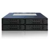 ICYDOCK ToughArmor pilnībā metāla 4 nodalījumu 2,5 collu SATA HDD un SSD aizmugures plate priekš 5,25 collu ārējā nodalījuma