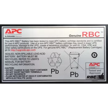 APC baterija Replacement Cartridge RBC23 (OEM), Sealed Lead Acid (VRLA), Melns, 2.41 kg, 68.6 x 152.4 x 94 mm, 0 - 40 °C, 0 - 95%
