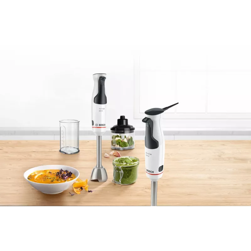 Bosch ErgoMixx Style MS6CM61V2 rokas blenderis ar vakuumu, 1000 W, nerūsējošais tērauds/melns