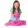 Kinetic Sand, 2 mārciņu rozā rotaļu smiltis, Lieldienu groziņu pildījums, veidojamas sensoriskās rotaļlietas bērniem, atkārtoti aiztaisāms maisiņš (iepakojums var atšķirties)