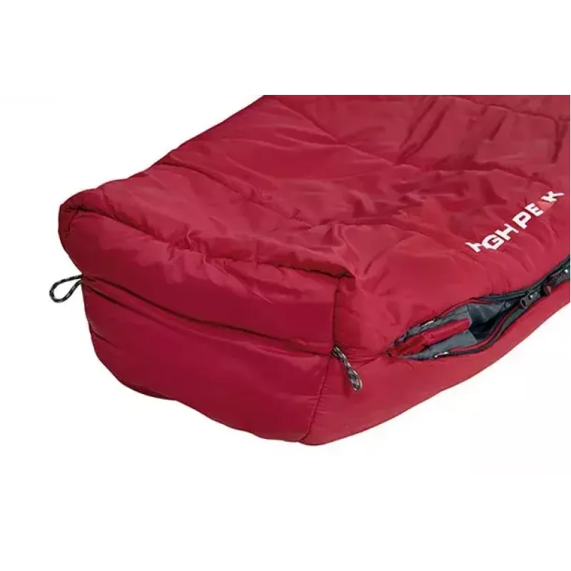 Mūmijas guļammaiss High Peak Hyperion 1M Nylon pelēka Red 210 cm