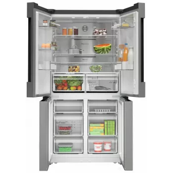 Bosch Serie 4 KFN96APEA blakus esošais ledusskapis Brīvi stāvošs 605 L Nerūsējošais tērauds