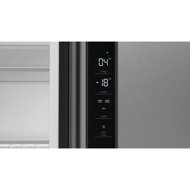 Bosch Serie 4 KFN96APEA blakus esošais ledusskapis Brīvi stāvošs 605 L Nerūsējošais tērauds