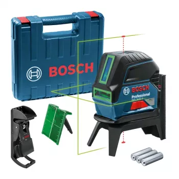 Bosch GCL 2-15 G līnijas/punkta līmeņrādis 10 m 500-540 nm (< 10 mW)
