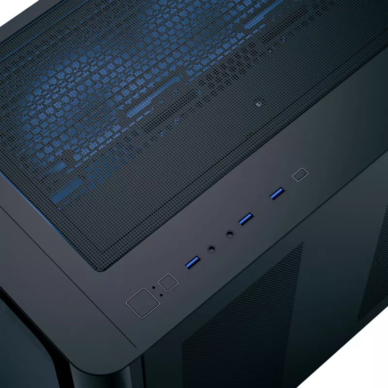Aerocool P500C Midi Tower Melns