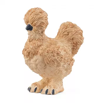 Figūriņa Schleich Silkie Chicken modelis 14891 — lauku dzīvnieku figūriņa, daudzkrāsaina, piemērota bērniem no 3 gadu vecuma