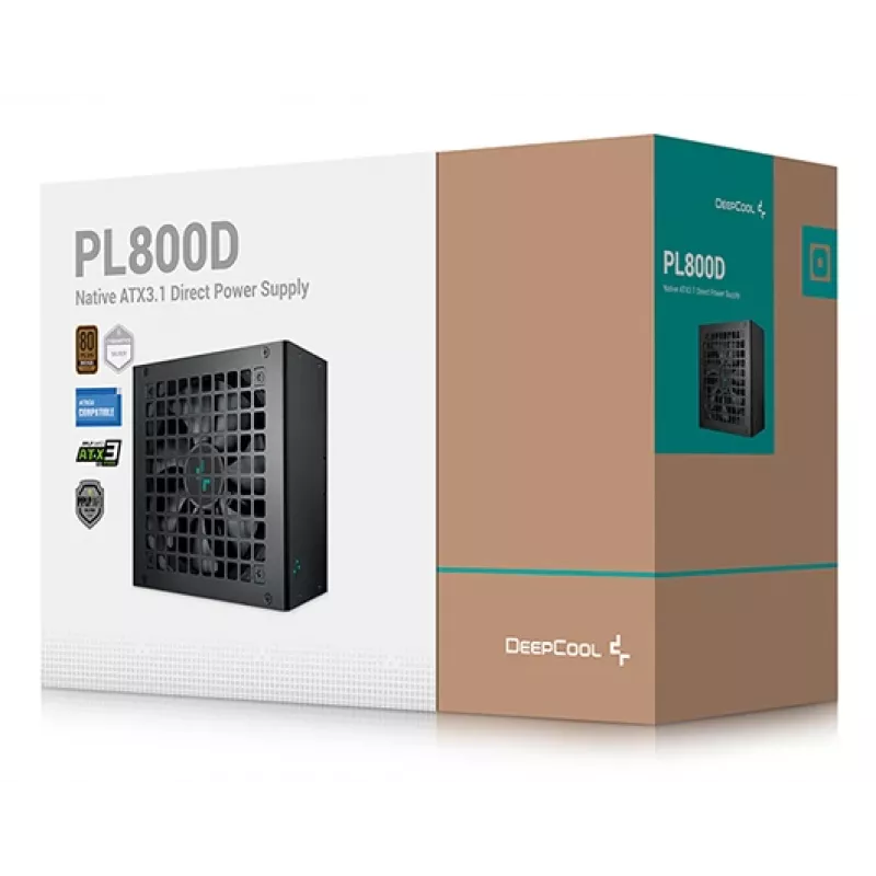 DEEPCOOL PL800D barošanas bloks 800 W 20+4 kontaktu ATX - melns