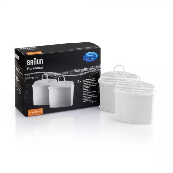 Braun PureAqua BRSC006 ūdens filtrs kafijas aparātiem, 2 gab., balts