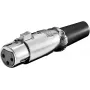Mikrofona ligzda Goobay XLR sieviešu 3-pin
