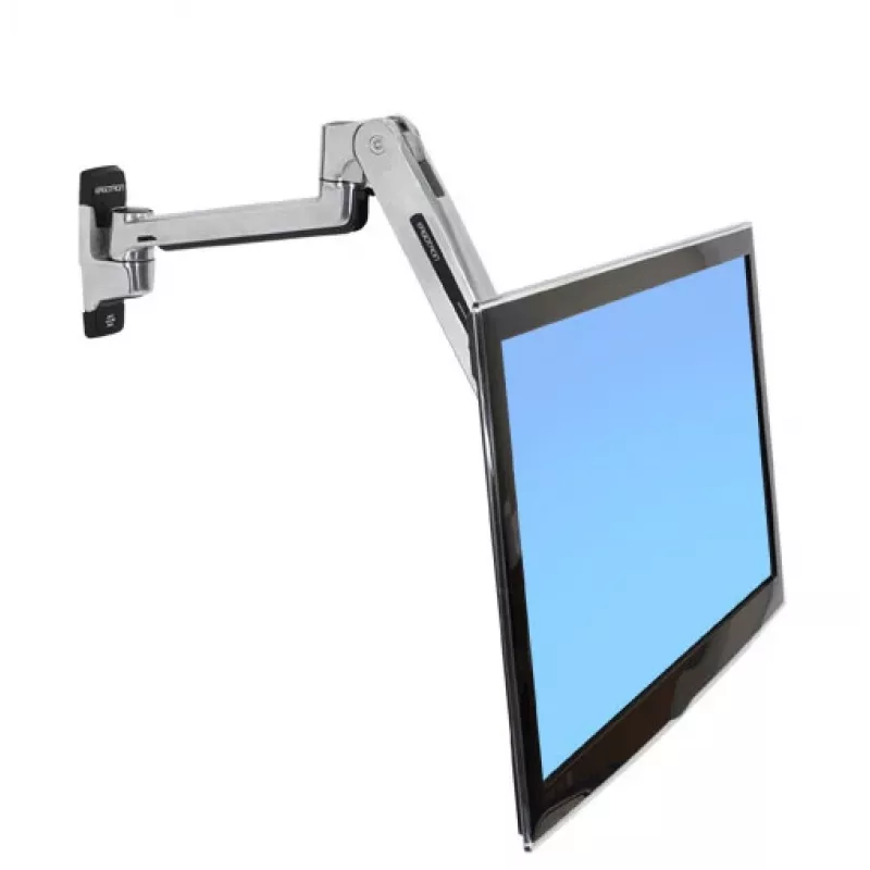 ERGOTRON Lx sēdus-stāvus sienas stiprinājuma LCD svira (pulēts alumīnijs)