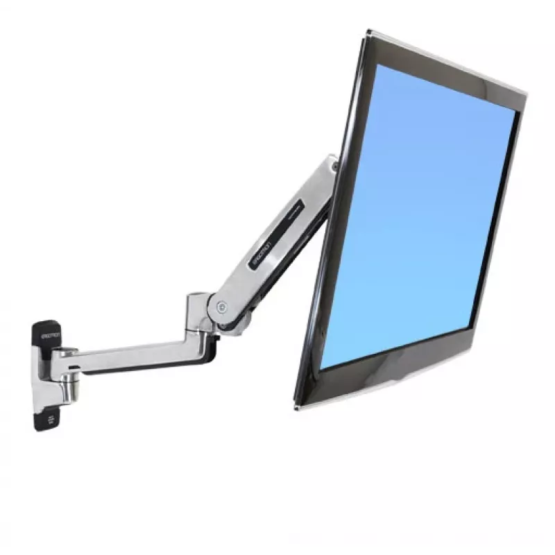 ERGOTRON Lx sēdus-stāvus sienas stiprinājuma LCD svira (pulēts alumīnijs)