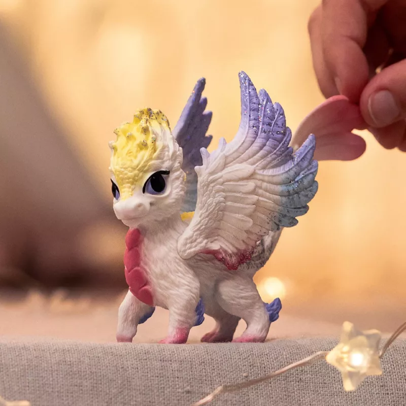 Schleich BAYALA Varavīksnes mazuļa pūķis, vecumam 5+, bēšs zils zaļš, Vienradža/Pegaza tēma