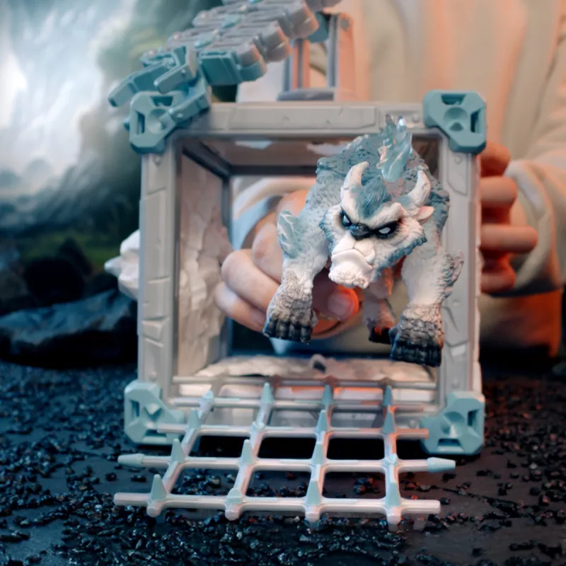 schleich ELDRADOR CREATURES BattleCave Snow Slasher, Action/Adventure, Monstri un pūķi, Ledus pasaule, BattleCave, 7 gadi, Daudzkrāsains