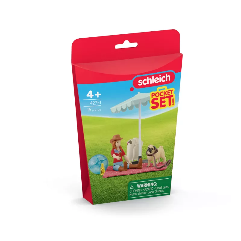 schleich ZIRGU KLUBS Dienas izbrauciens uz ezeru, Dzīvnieks, Zirgi, Kabatas komplekti, 5 gadi, Daudzkrāsains