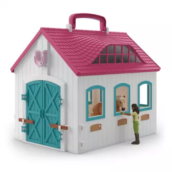Farm Schleich HORSE CLUB Atvērtais stallis Little Horseshoe 42703 Vecums 5-12