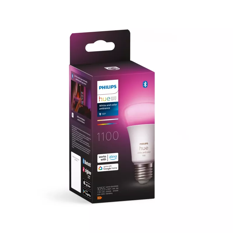 Philips Hue balta and colour ambience A60 – E27 viedā spuldze – 1100