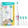 Elektriskā zobu birste Happybrush ECO VIBE KIDS Agnes + 3 uzgaļi