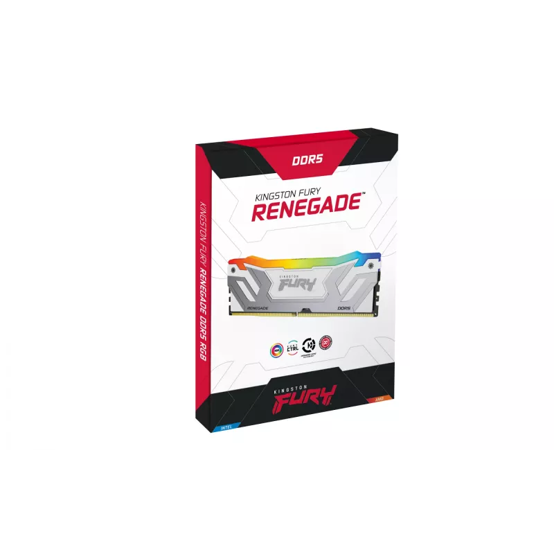 Kingston Technology FURY 24GB 8400MT/s DDR5 CL40 CUDIMM Renegade RGB balts XMP