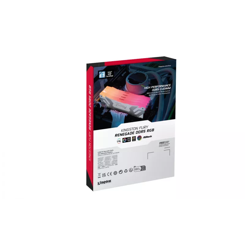Kingston Technology FURY 24GB 8400MT/s DDR5 CL40 CUDIMM Renegade RGB balts XMP