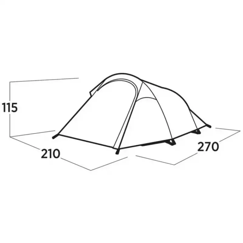 Telts Easy Camp 120472 — 3 personu ūdensnecaurlaidīga viegla telts