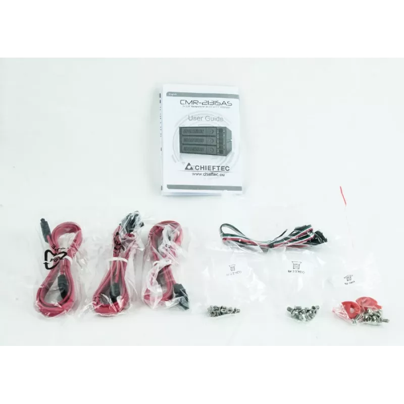 Chieftec CMR-3141SAS disku paneļa nodalījums Melns