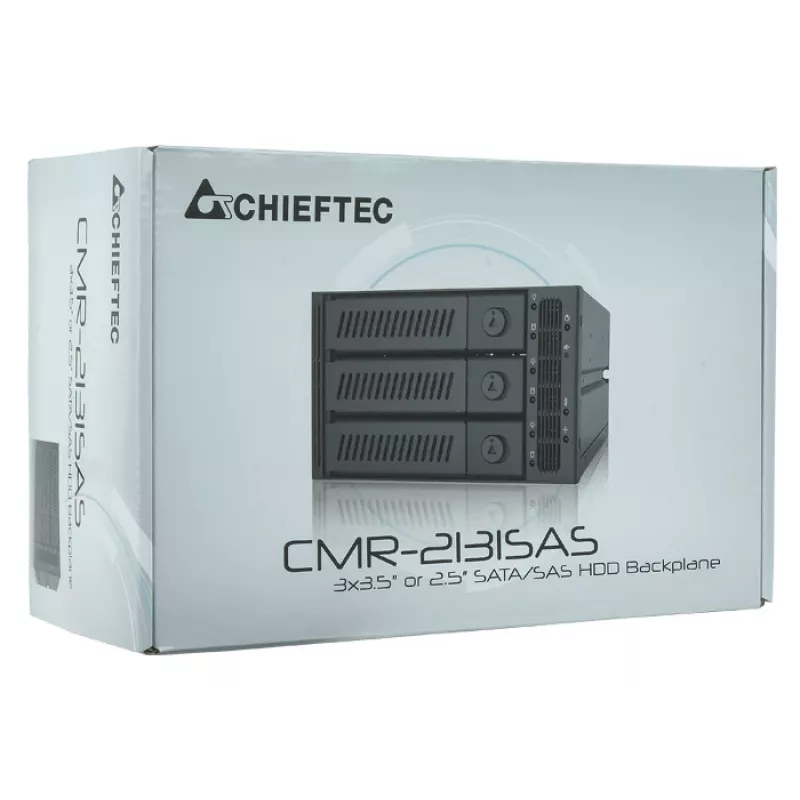 Chieftec CMR-3141SAS disku paneļa nodalījums Melns