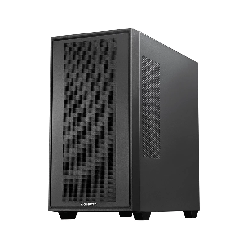 Chieftec Midi Tower GS-03B-BLK-OP Melns
