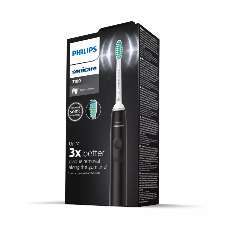 Philips 3100 sērijas HX3671/14 skaņas elektriskā zobu birste ar spiediena sensoru