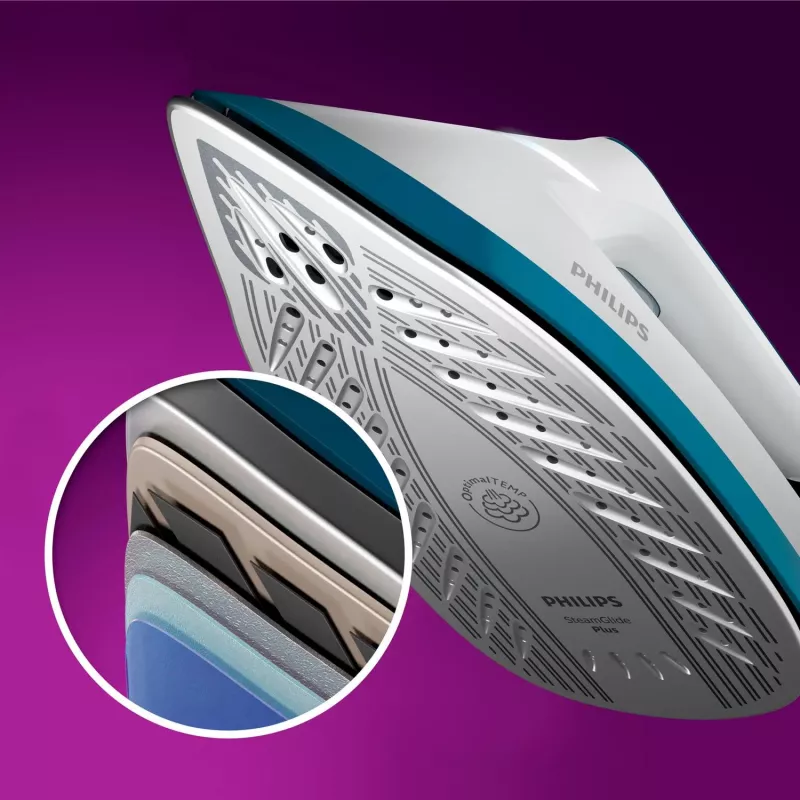 Philips PSG6022/20 tvaika gludināšanas stacija 2400 W 1,8 L SteamGlide Plus zole Zila, Balta