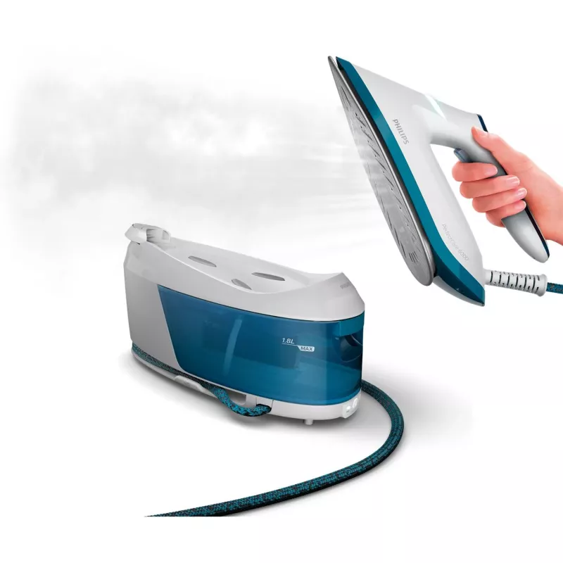 Philips PSG6022/20 tvaika gludināšanas stacija 2400 W 1,8 L SteamGlide Plus zole Zila, Balta
