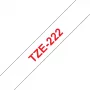 Brother Laminated tape 9mm, Red on balta, TZe, Thermal transfer, China, 5 year(s), Brother