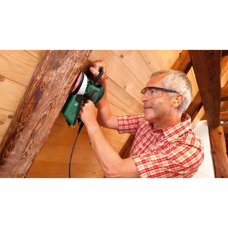 Bosch PEX 400 AE Random orbītas slīpmašīna, Random orbītas slīpmašīna, Velcro, Zaļa, Ungārija, 4000 OPM, 26000 OPM
