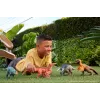 Jurassic World Rebirth Wild Roar Maiasaura rotaļu dinozaurs, ar asti vadāms uzbrukuma kodiens un skaņa