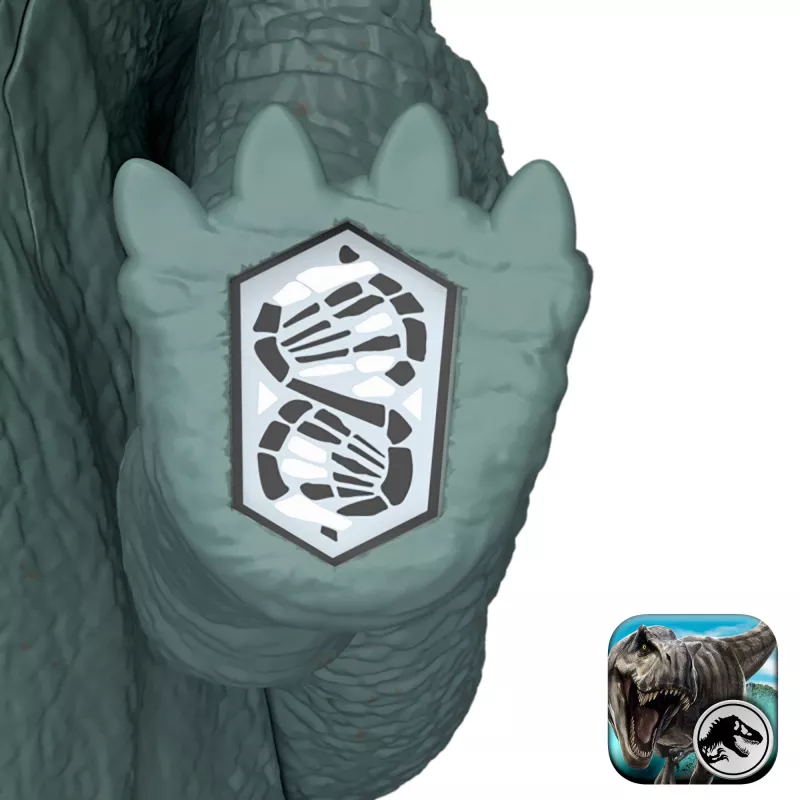 Jurassic World Rebirth Wild Roar Maiasaura rotaļu dinozaurs, ar asti vadāms uzbrukuma kodiens un skaņa